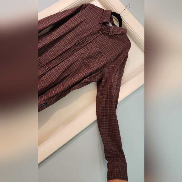 Men's Ben Sherman Navy Blazer Plaid Long Sleeve Button Down Shirt, Size L - Picture 10 of 15